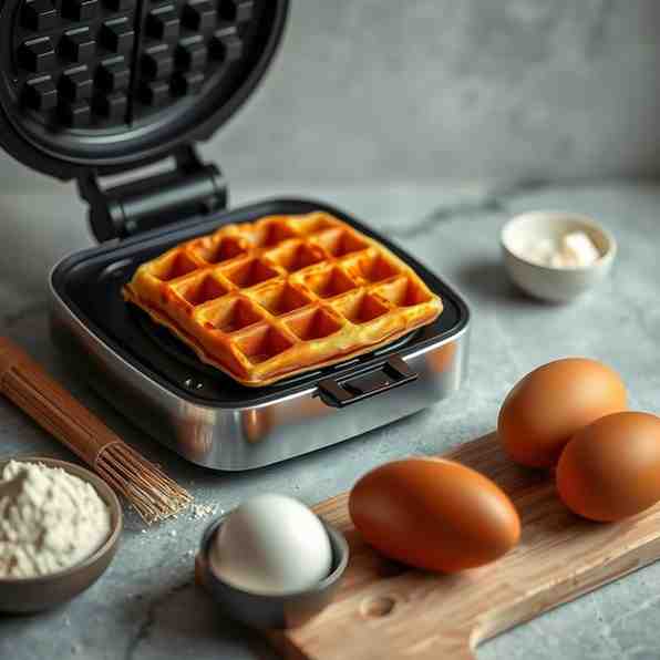 Crispy Egg Waffles - Easy Hong Kong Waffle Maker Recipe